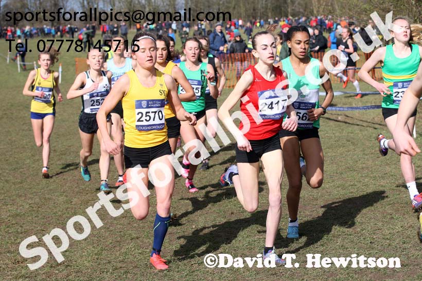 Womens under-20s 2019 British Athletics Inter Counties Cross Country, Prestwood Hall, Loughborough. Photo:  David T. Hewitson/Sports for All Pics